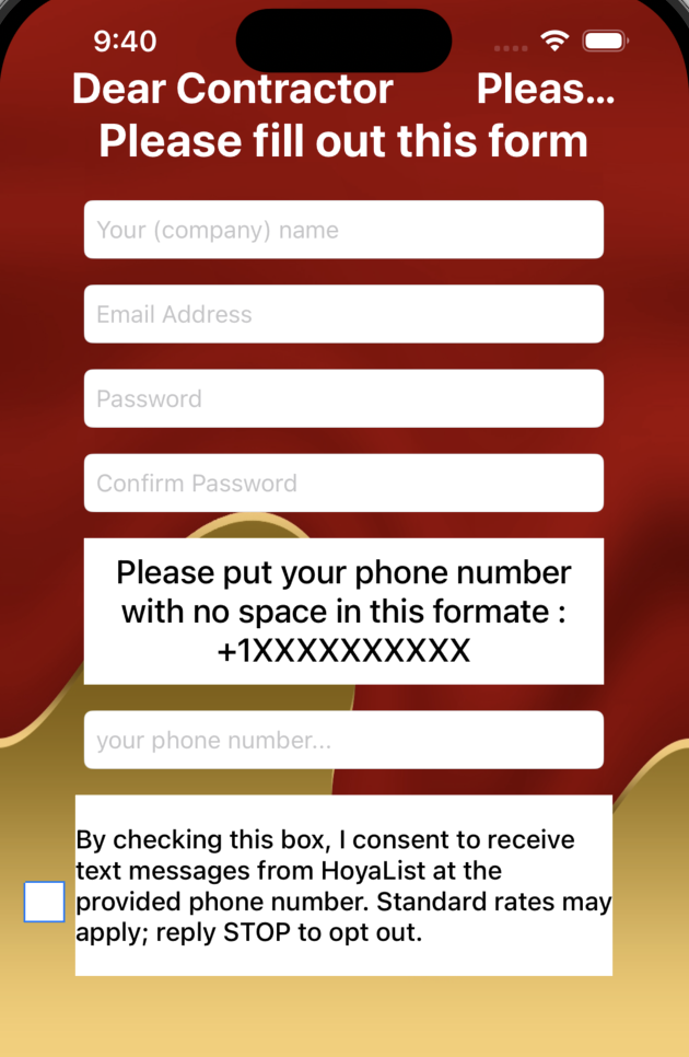 Snapshot of Checkbox Consent